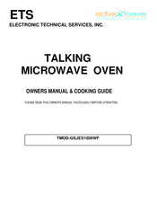 ETS TMOD-GEJES1036WF Owner's Manual & Cooking Manual