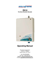 Microframe Corporation RX10 Operating Manual