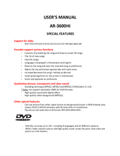 Arirang AR-3600Hi User Manual