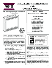Empire Comfort Systems DVD42FP5(0,1,2,3)N-3 Installation Instructions And Owner's Manual