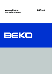 Beko BKS 9316 Instructions For Use Manual