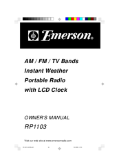 Emerson RP1103 Owner's Manual