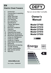 Defy CF410 Owner's Manual
