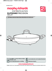 Morphy Richards SupremePrecision Skillet Owner's Manual