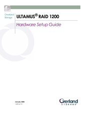 Overland Storage Ultamus Raid 1200 Hardware Setup Manual