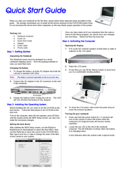 Gericom G732E Quick Start Manual