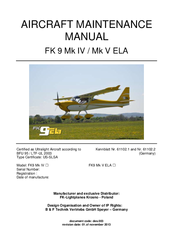 FK-Lightplanes Mk V ELA Maintenance Manual