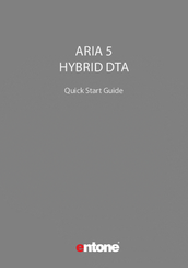 Entone Aria 5 Quick Start Manual