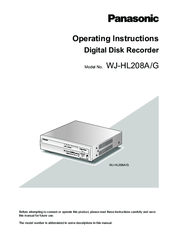 Panasonic WJ-HL208A Operating Instructions Manual