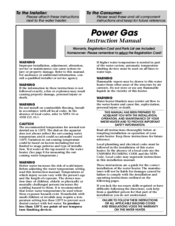 Bock Water heaters PowerGas 71PG Instruction Manual