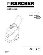 Kärcher BRC 30/15 C Operating Instructions Manual