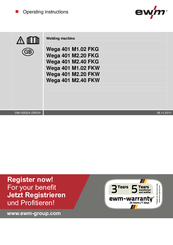 EWM Wega 401 M2.20 FKG Operating Instructions Manual