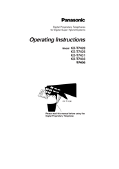 Panasonic T7436 - KX - Corded Phone Operating Instructions Manual