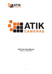 ATIK Cameras One User Manual