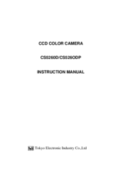 Teli CS526ODP Instruction Manual