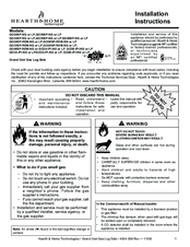 Hearth & Home GO40-IPI-NG Installation Instructions Manual