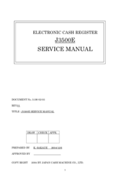 JCM J3500E Service Manual