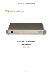 Digital Video Lab 8ASI DVB-T 1RF User Manual