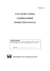 Teli CS5260D Instruction Manual