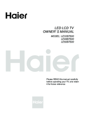 Haier LE50B7500 Owner's Manual