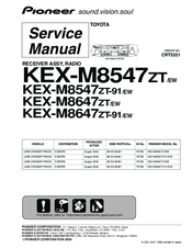 Pioneer KEX-M8547ZT-91/EW Service Manual
