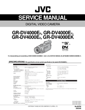 JVC GR-DV4000EZ Service Manual
