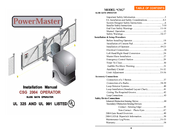 PowerMaster CSG 2004 Installation Manual