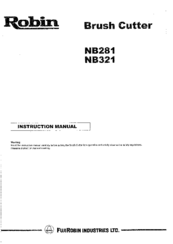 Robin NB321 Instruction Manual
