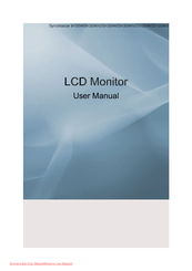Samsung SyncMaster 943SWSyncMaster 943SWX User Manual