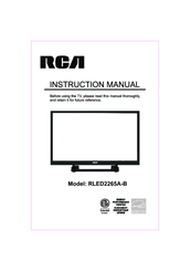 RCA RLED2265A Instruction Manual