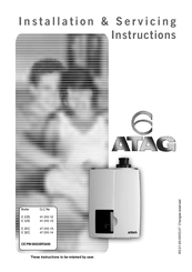 Atag E 22C Installation And Servicing Instructions