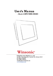 winsonic MSC1045S-SN35C User Manual