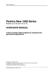 Perkins New 1000 Series Workshop Manual