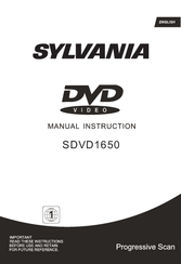 Sylvania SDVD1650 Manual Instructions
