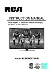 Rca RLDED5078A Instruction Manual