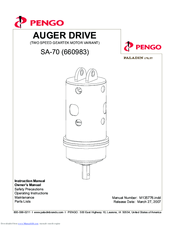 Pengo SA-70 Instruction Manual