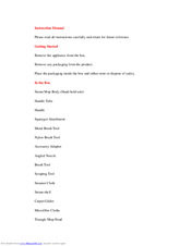Lenoxx sm301 Instruction Manual