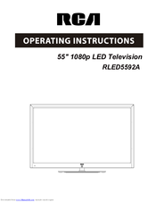 RCA RLED5592A Operating Instructions Manual