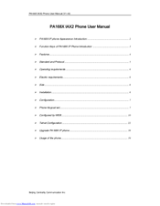 Centrality PA168X IAX2 User Manual