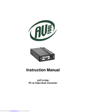 AV TOOL AVT-3155A Instruction Manual