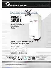 Johnson & Starley RenoXtra 30CP Installation, Maintenance And Servicing Instructions