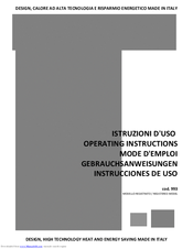 HELIOSA HI DESIGN 993 Operating Instructions Manual