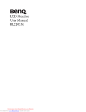 BenQ BL2201M User Manual