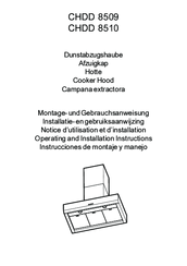 AEG CHDD 8509 Operating And Installation Instructions