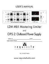 Requisite Audio Engineering L2M MkII User Manual