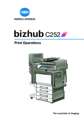 Konica Minolta Bizhub C252 Manuals Manualslib