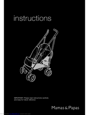 Mamas & Papas Pulse Pushchair Instructions For Use Manual