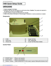 Formax FD 1400 Quick Setup Manual