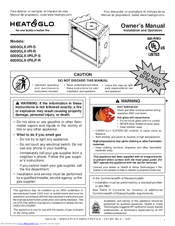 Heat&Glo Models:6000GLX-IPI-S Owner's Manual