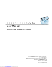 ETC Source Four jr Zoom User Manual
